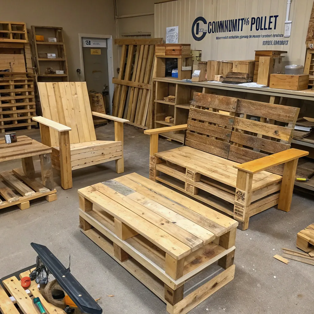 Community pallet furniture project